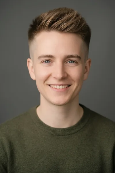 Person mit Pixie Cut nach der Generierung